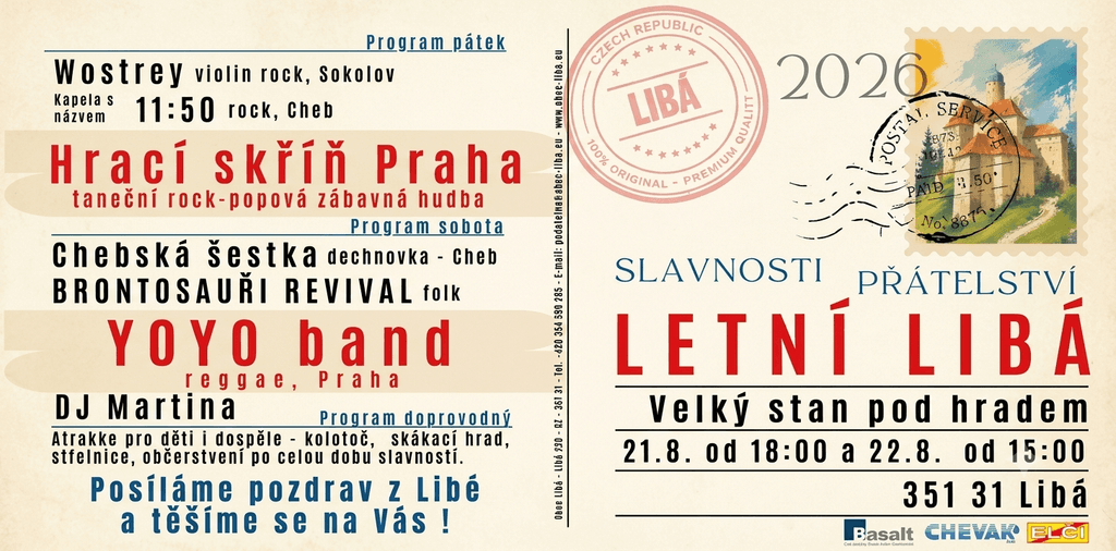 Festiwal Przyjaźni – Lato Libá 2026